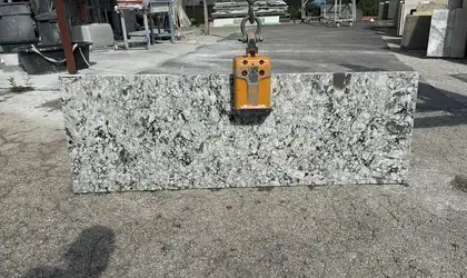 Full image of Cambria Praa Sands Cream Quartz countertop slab