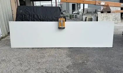 Full image of Q Quartz Arctic White Quartz countertop slab