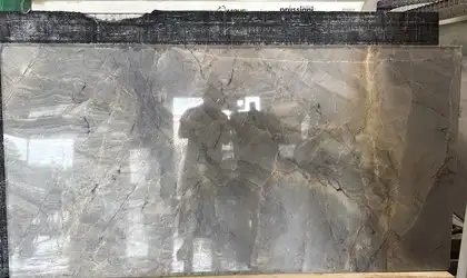 Full image of Ijen Blue Grey Quartzite countertop slab