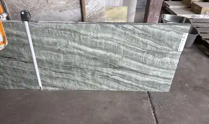 Full image of Vivid Green Green Quartzite countertop slab
