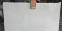 Full image of Q Quartz Calacatta Elysio White Quartz countertop slab