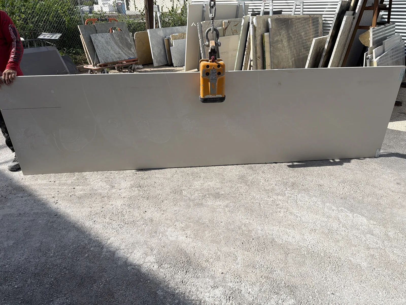 Full image of Dekton Aeris Grey Sintered countertop slab