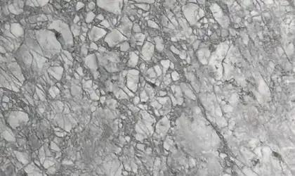 Closeup image of Grey Goose Marble countertop slab