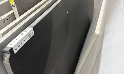 Full image of Absolute Black Granite countertop slab