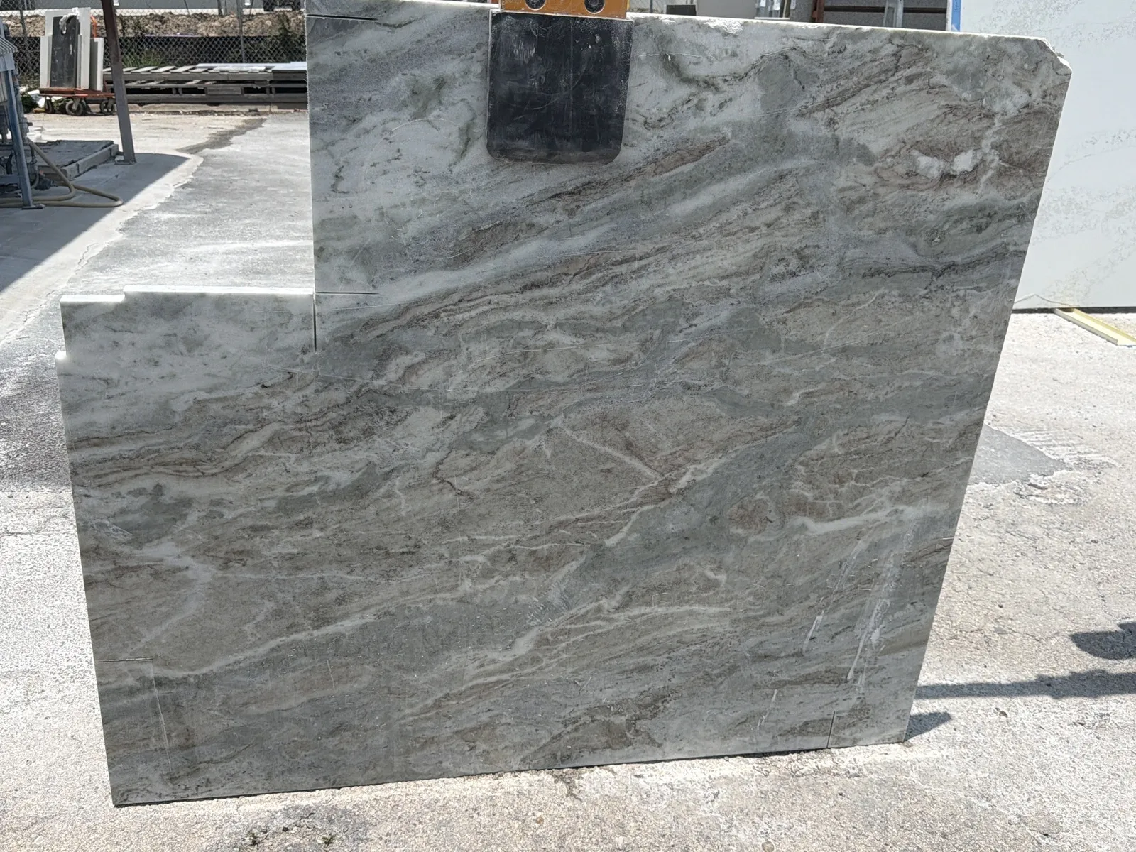 Full image of Fantasy Brown Granite countertop slab