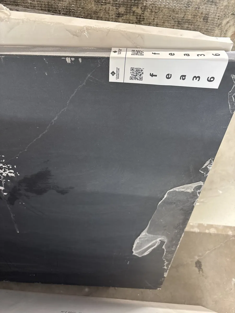 Closeup image of Stratus Quartz Regal Soapstone Grey Quartz countertop slab