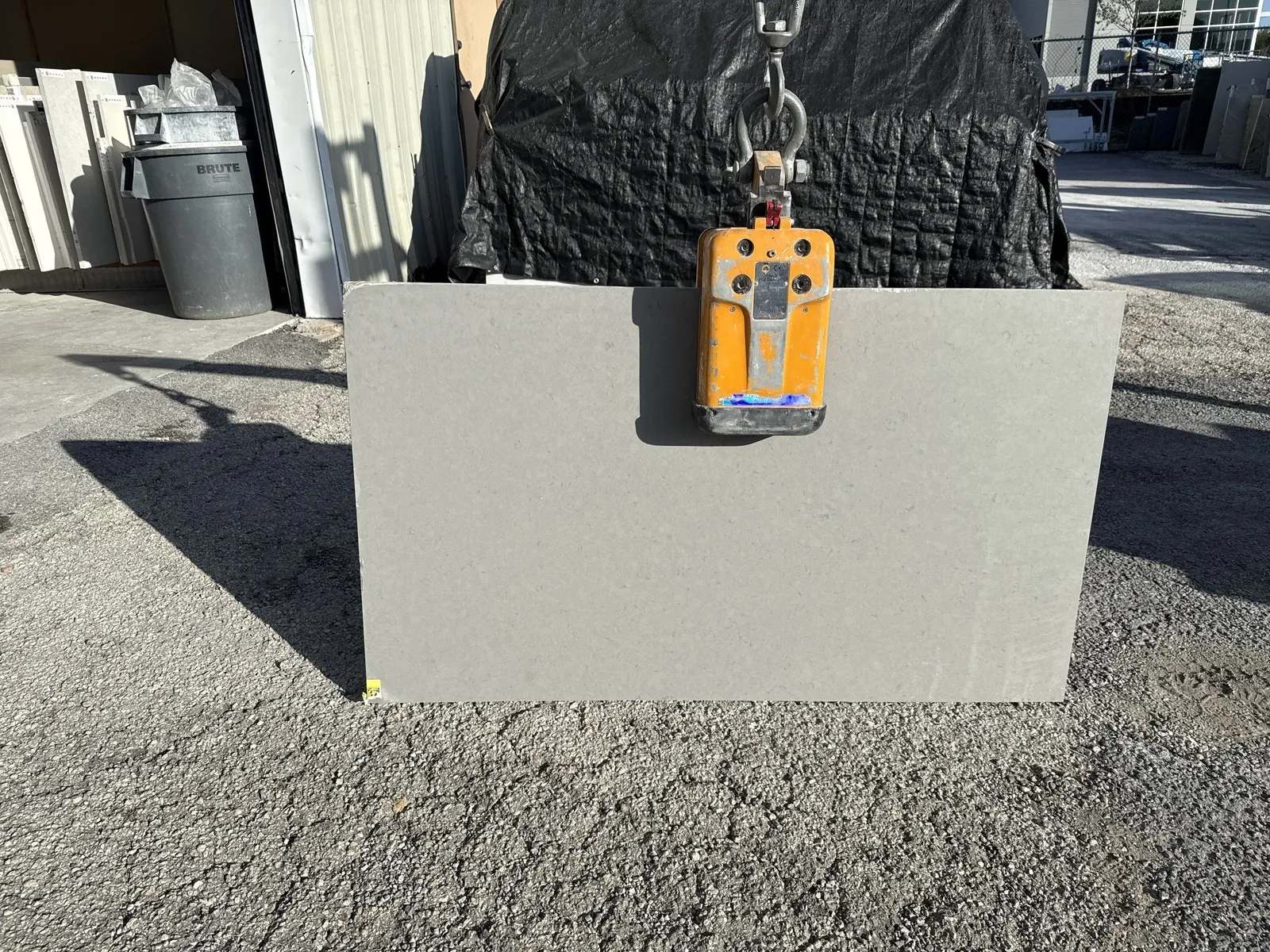 Full image of Caesarstone Pebble Quartz countertop slab