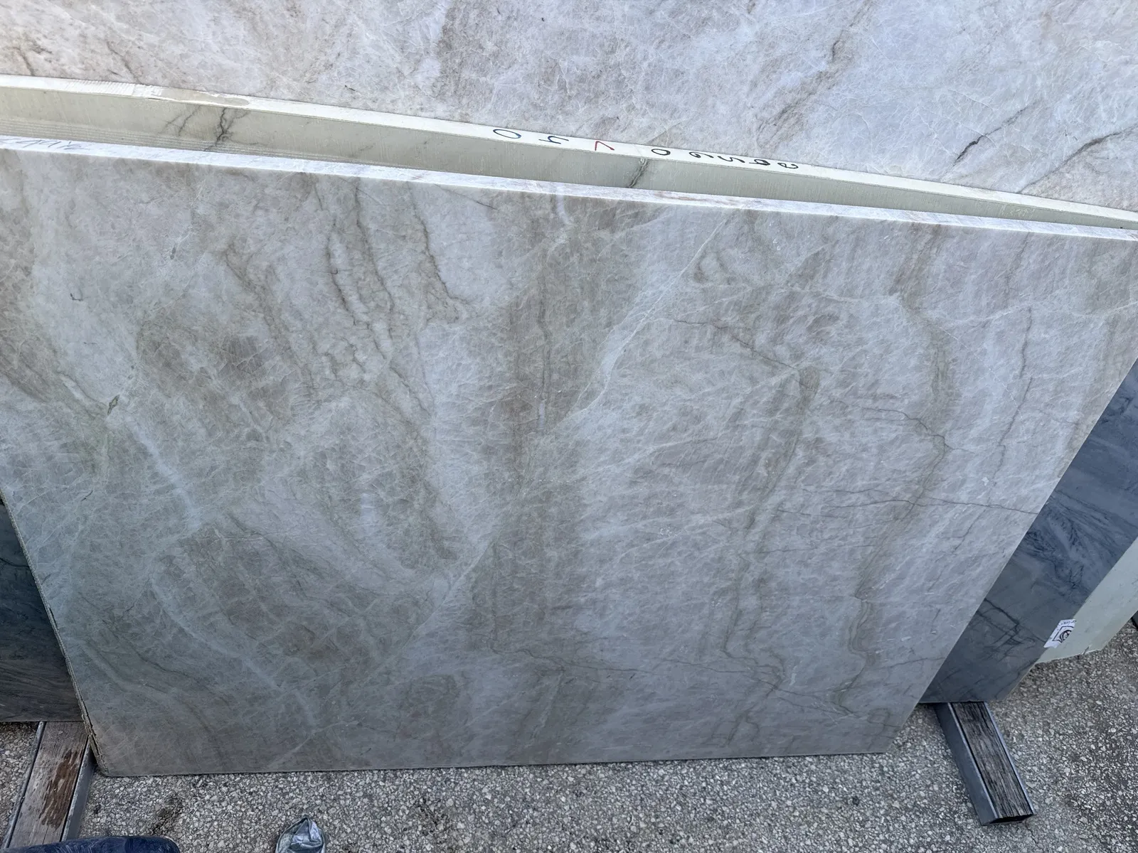 Full image of Taj Mahal Cream Quartzite countertop slab