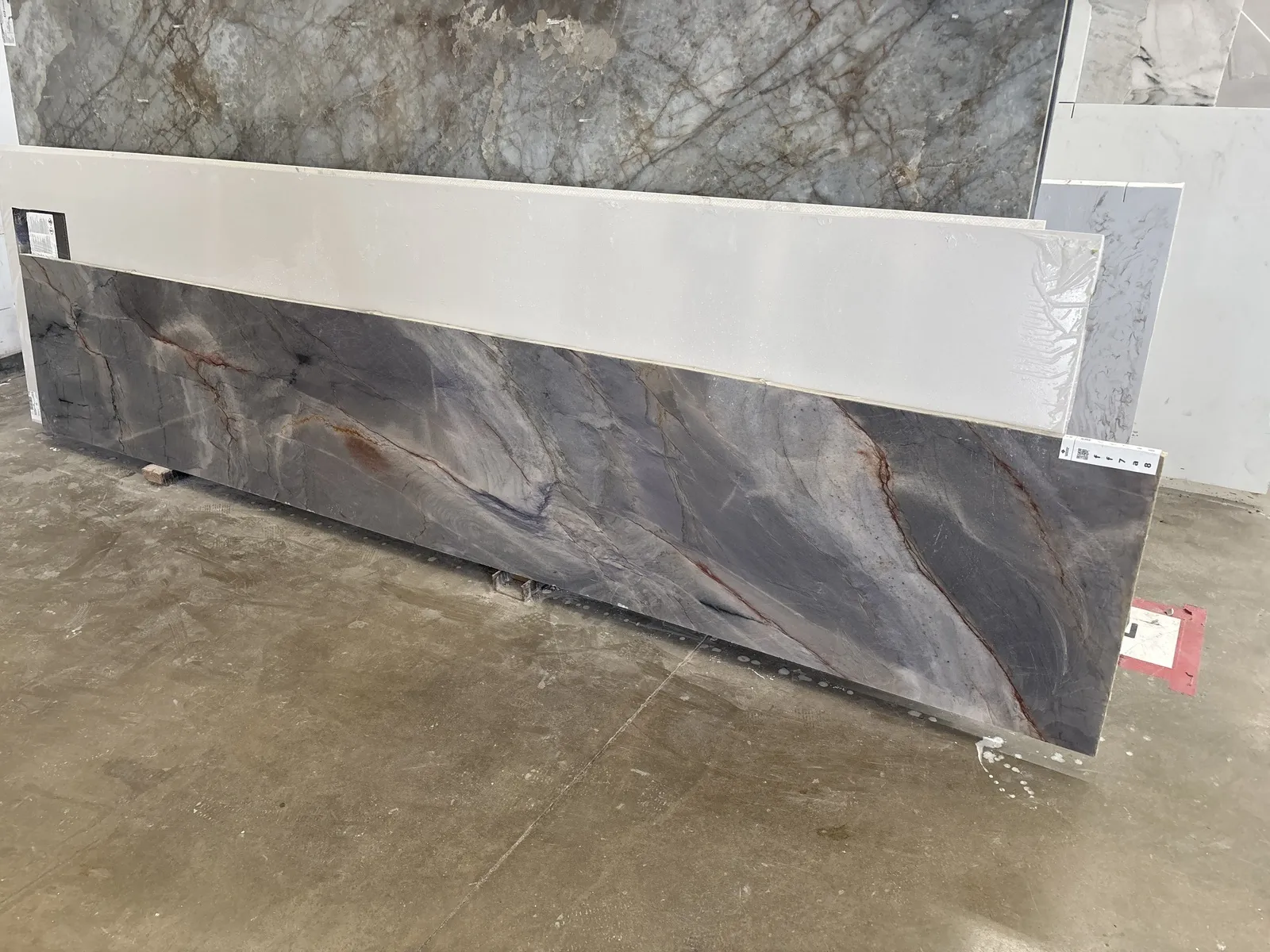Full image of Ijen Blue Grey Quartzite countertop slab