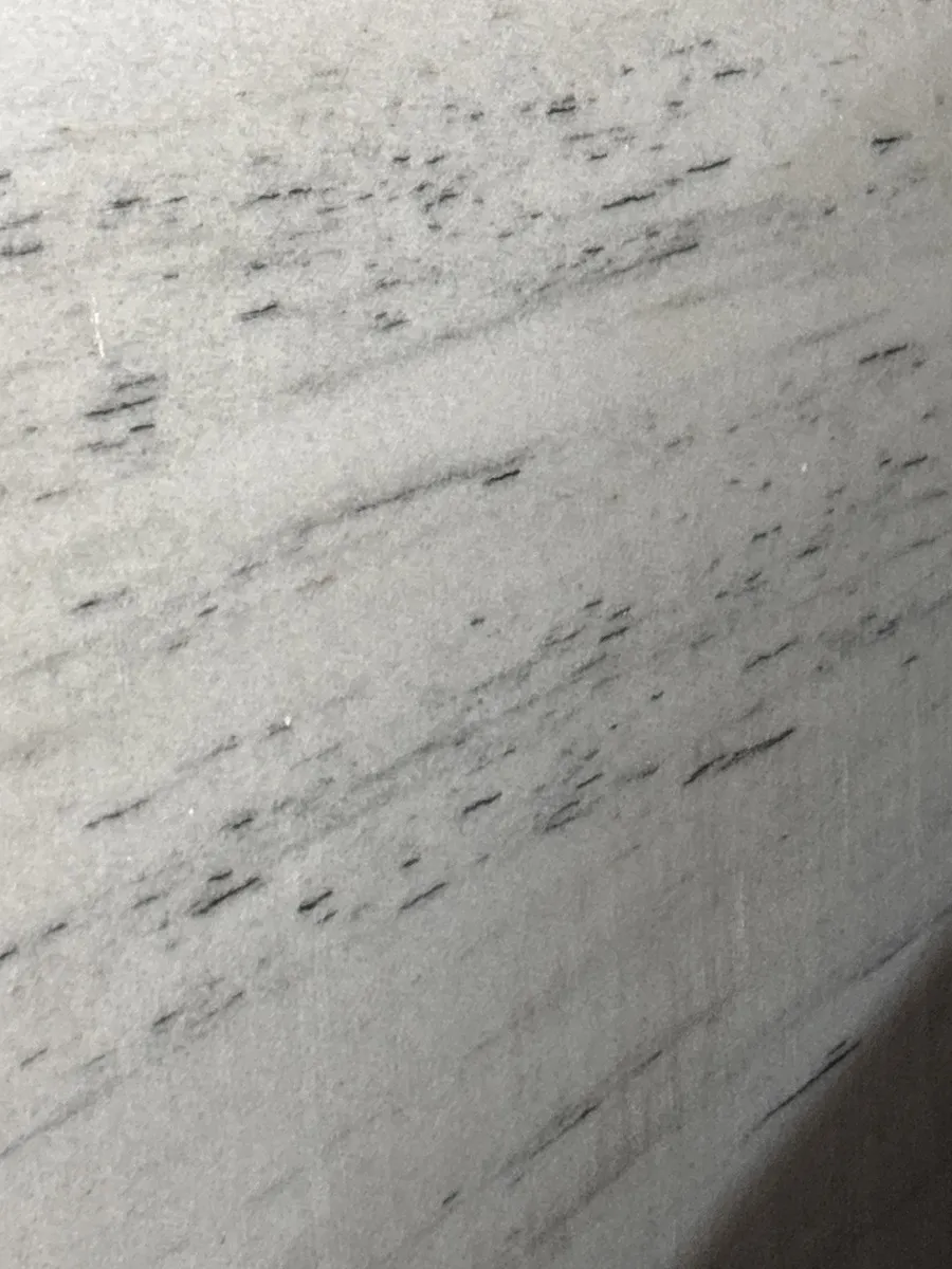 Closeup image of Fantasy White Marble countertop slab
