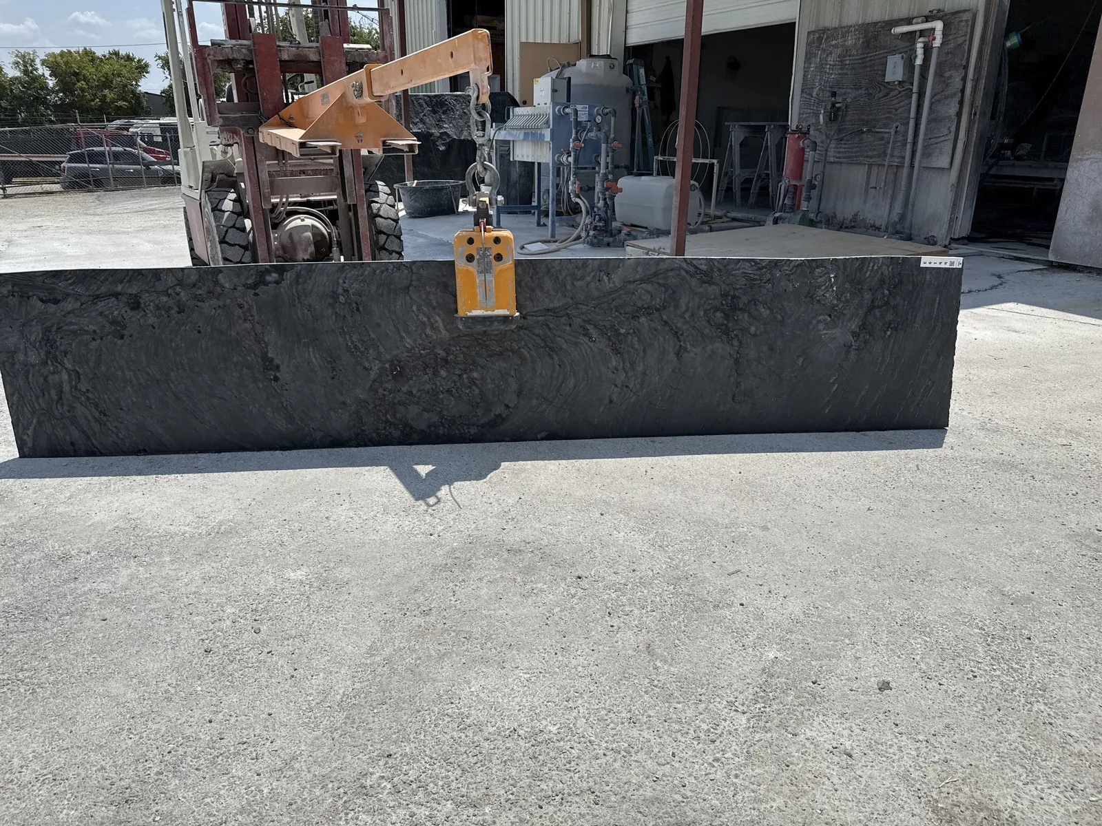 Full image of Cirrus Gray Quartzite countertop slab