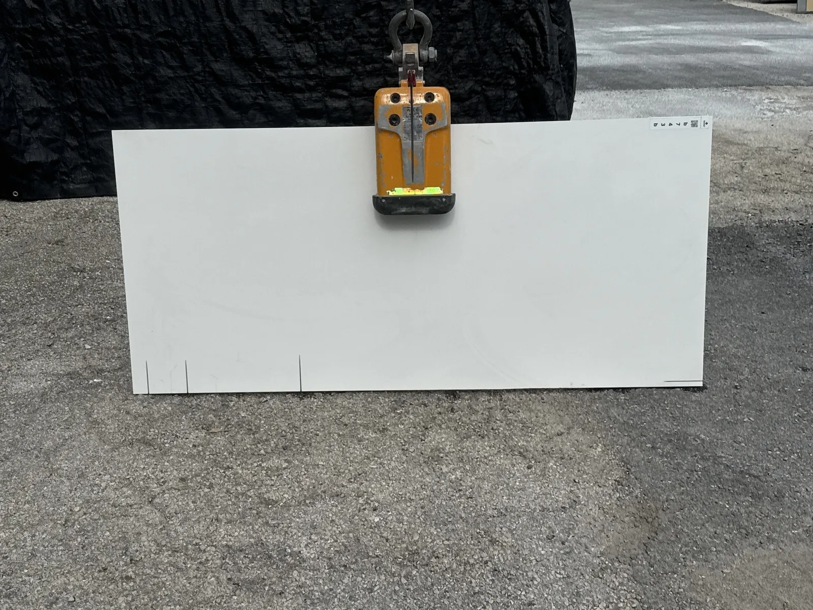 Full image of Q Quartz Arctic White Quartz countertop slab