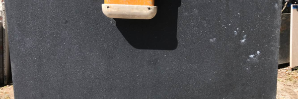 Full image of Absolute Black Granite countertop slab