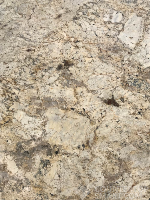 Closeup image of Typhoon Bordeaux Brown Granite countertop slab