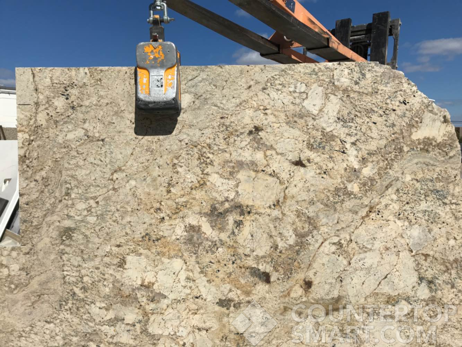 Full image of Typhoon Bordeaux Brown Granite countertop slab