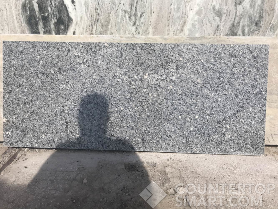 Full image of Azul Platino Granite countertop slab