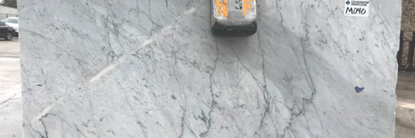 Full image of Carrara White Marble countertop slab