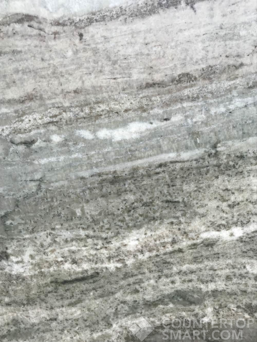 Closeup image of Fantasy Brown Granite countertop slab