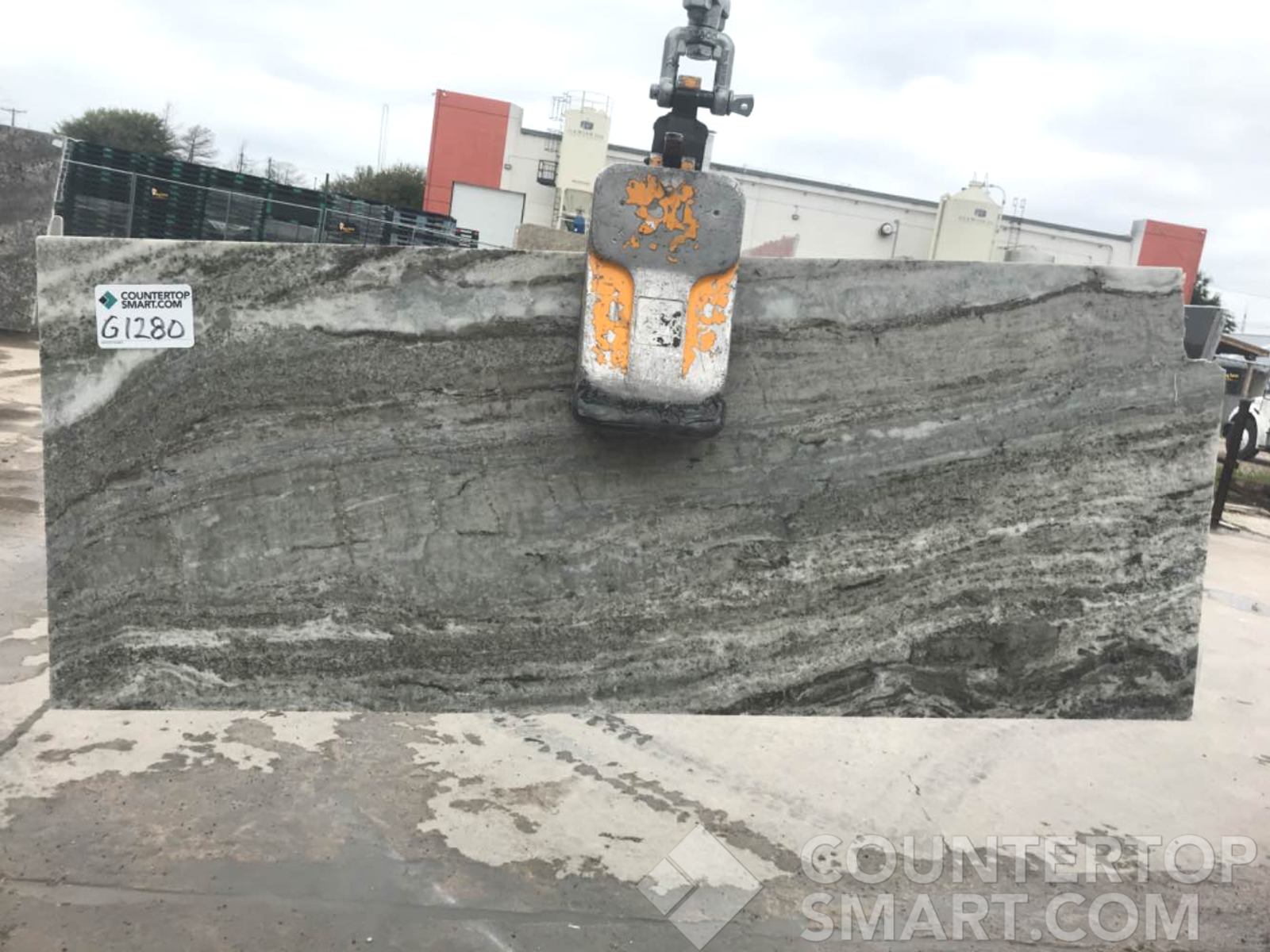 Full image of Fantasy Brown Granite countertop slab