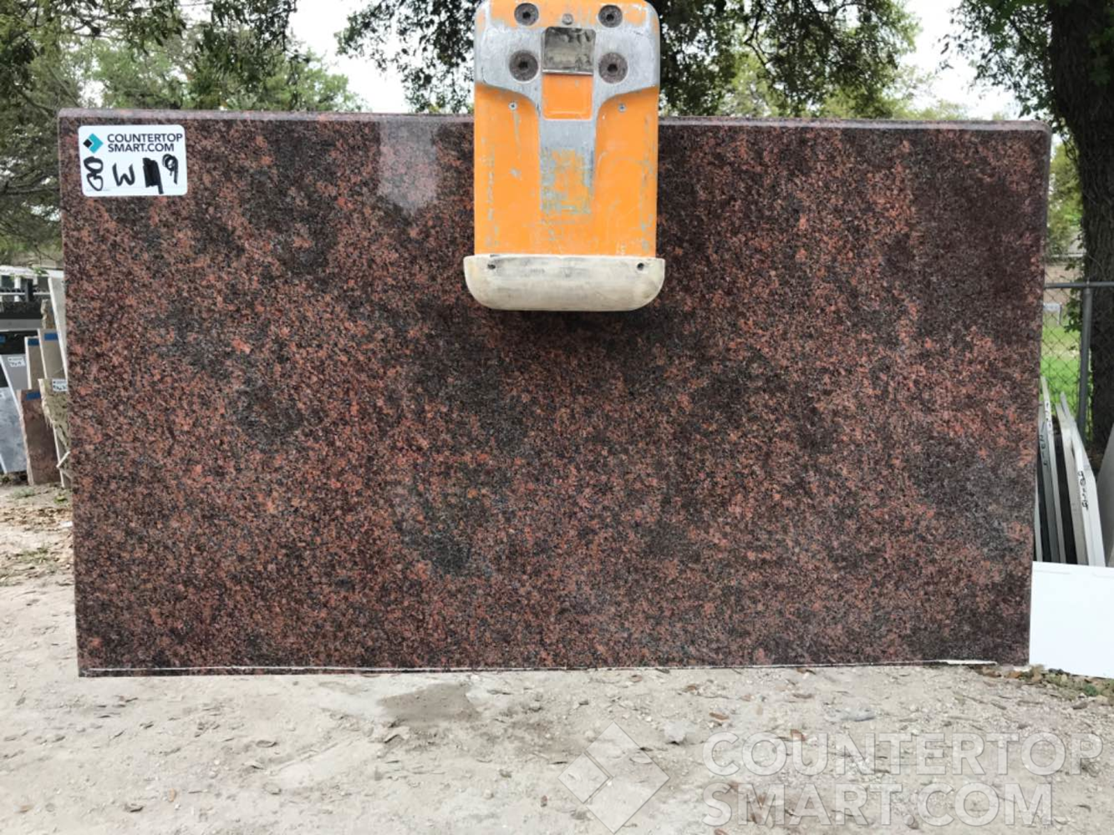 Full image of Tan Brown Granite countertop slab