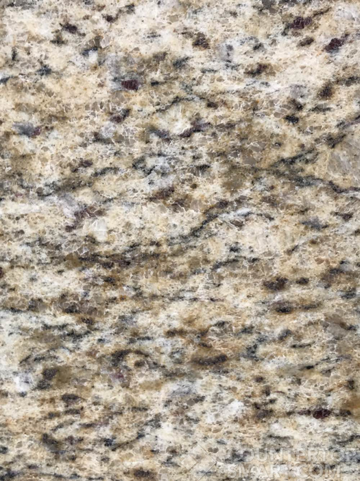Closeup image of Giallo Ornamentale Granite countertop slab