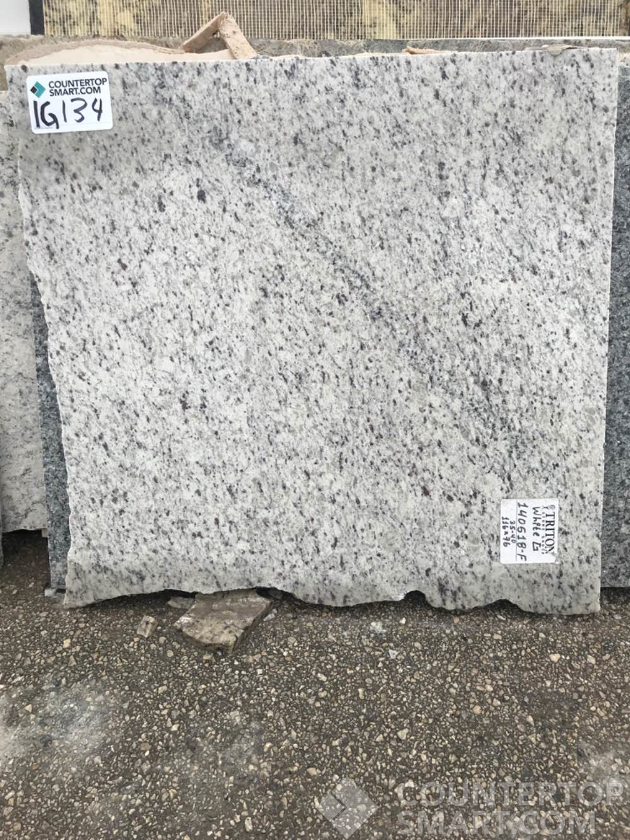 Full image of Dallas White Granite countertop slab
