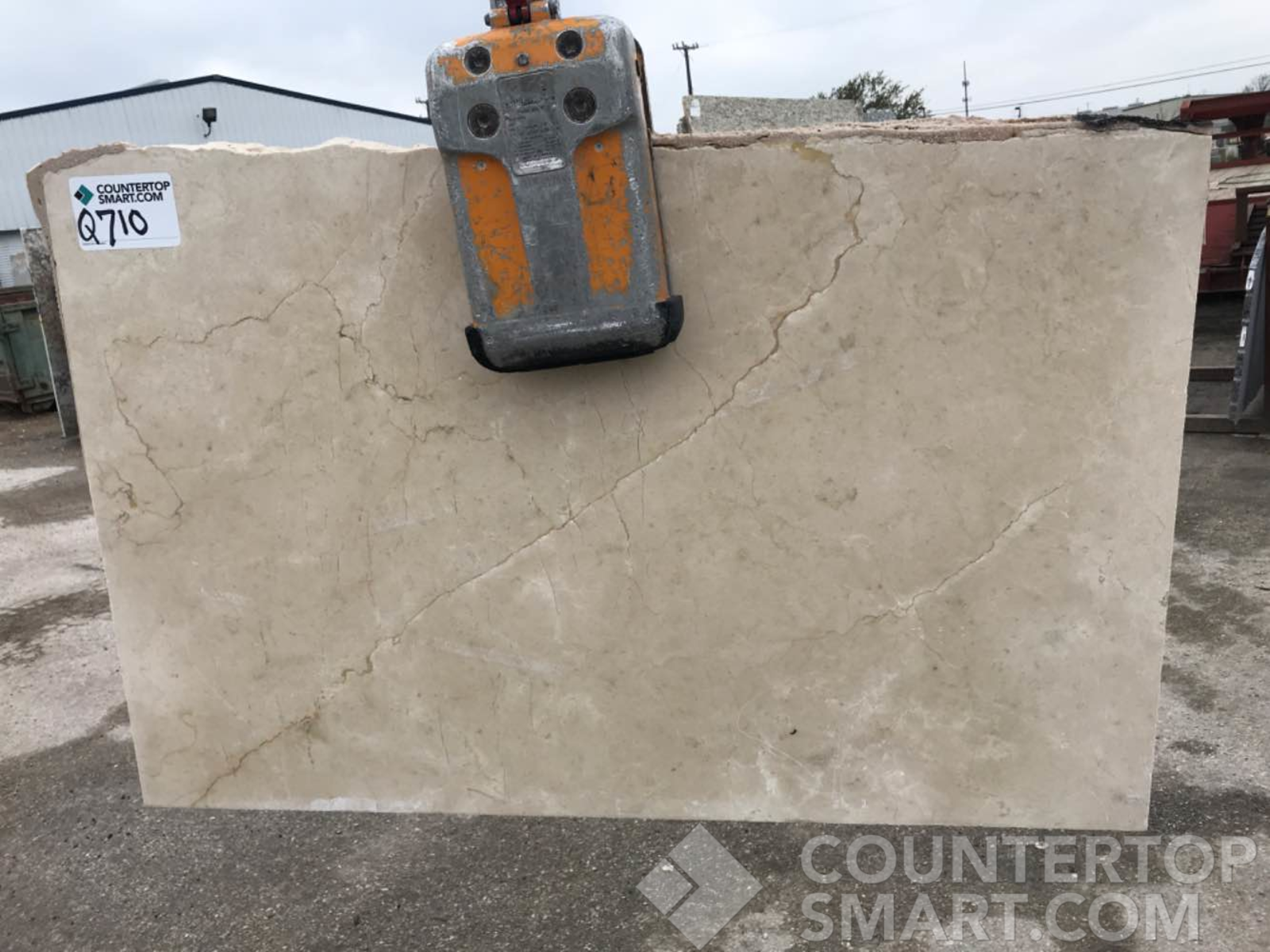 Full image of Crema Marfil Marble countertop slab