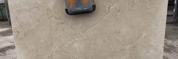 Full image of Crema Marfil Marble countertop slab
