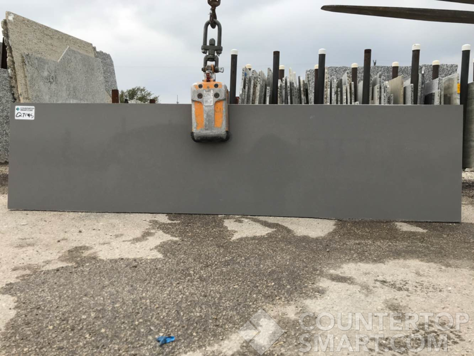 Full image of Silestone Grey Expo Quartz countertop slab