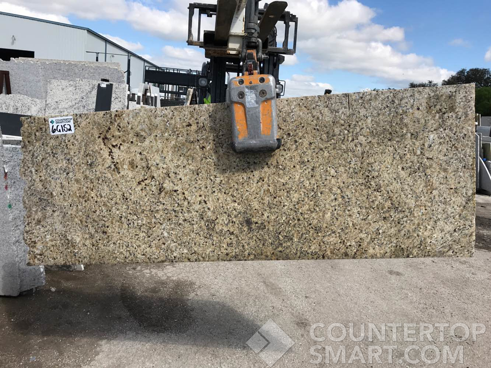 Full image of Santa Cecilia Brown Granite countertop slab