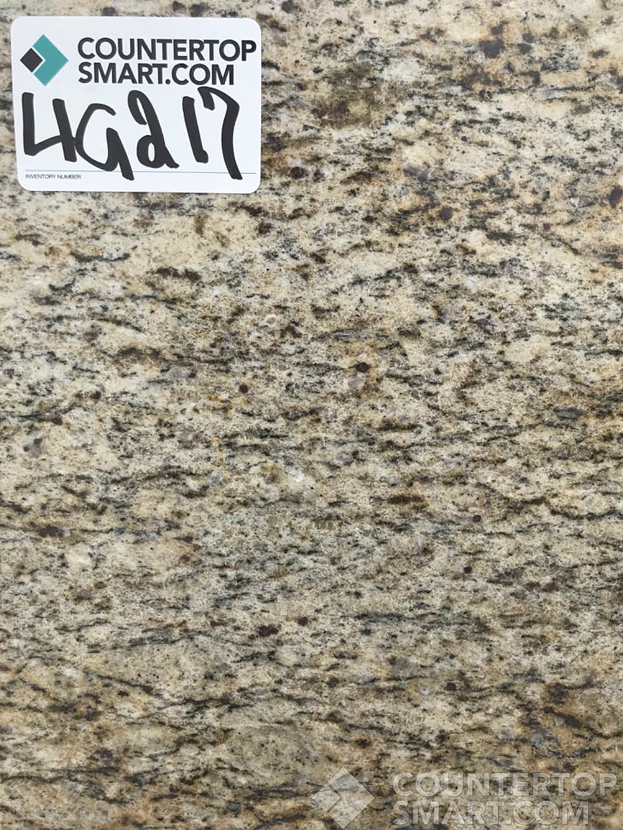 Closeup image of Giallo Ornamentale Granite countertop slab