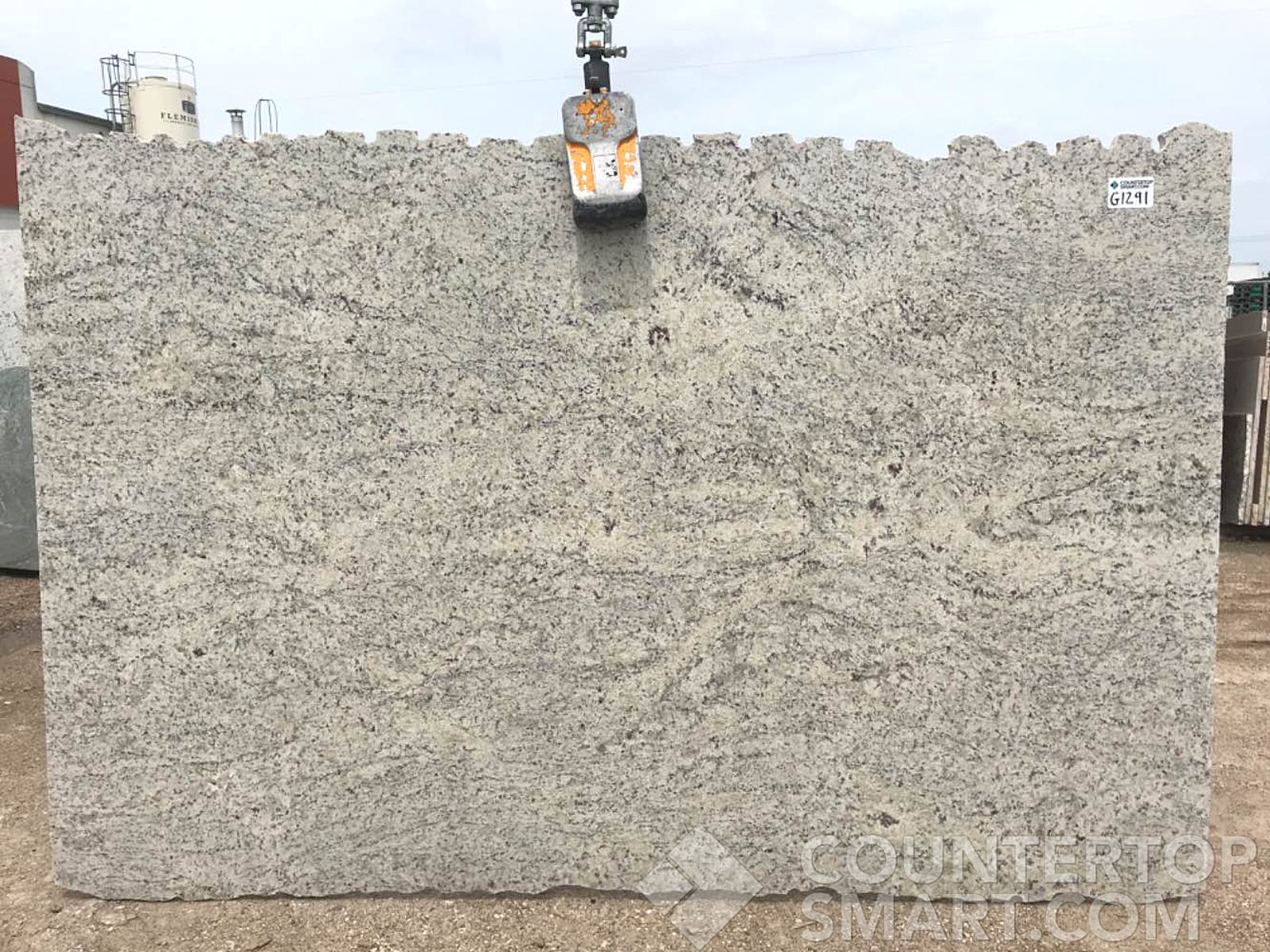 Full image of Giallo Fiesta Grey Granite countertop slab