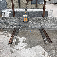 Full image of Monte Cristo Grey Granite countertop slab