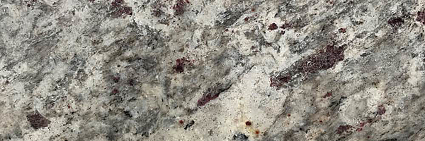 Closeup image of Moon White Grey Granite countertop slab
