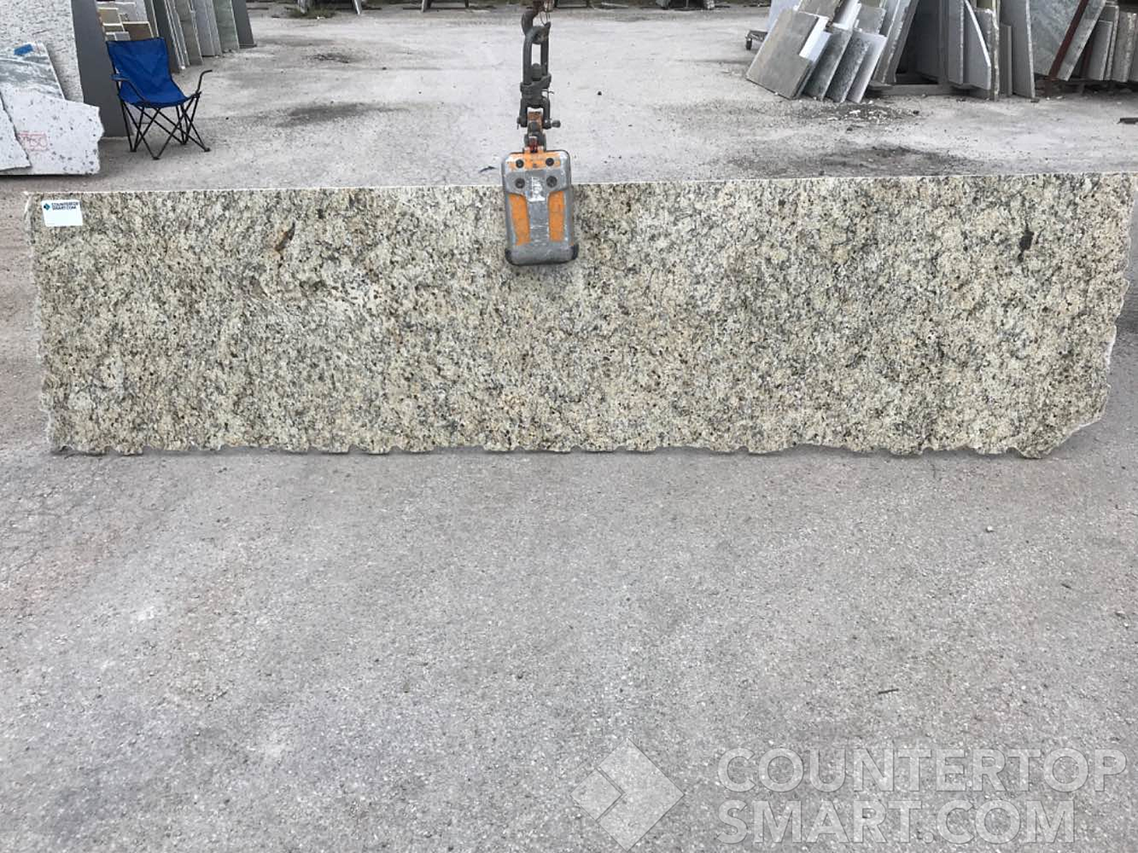 Full image of Santa Cecilia Brown Granite countertop slab
