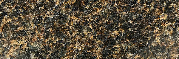 Closeup image of Ubatuba Black Granite countertop slab