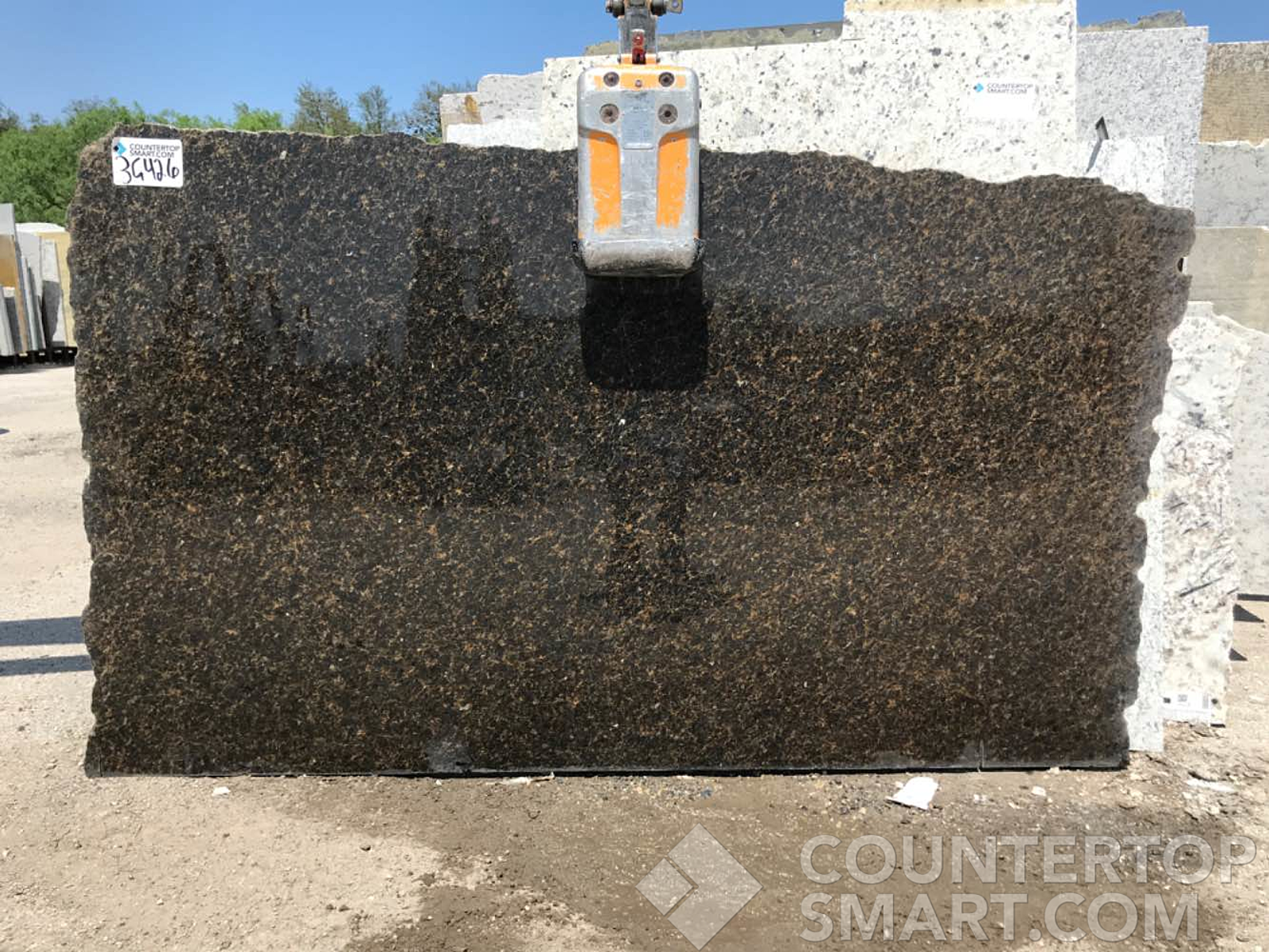 Full image of Ubatuba Black Granite countertop slab