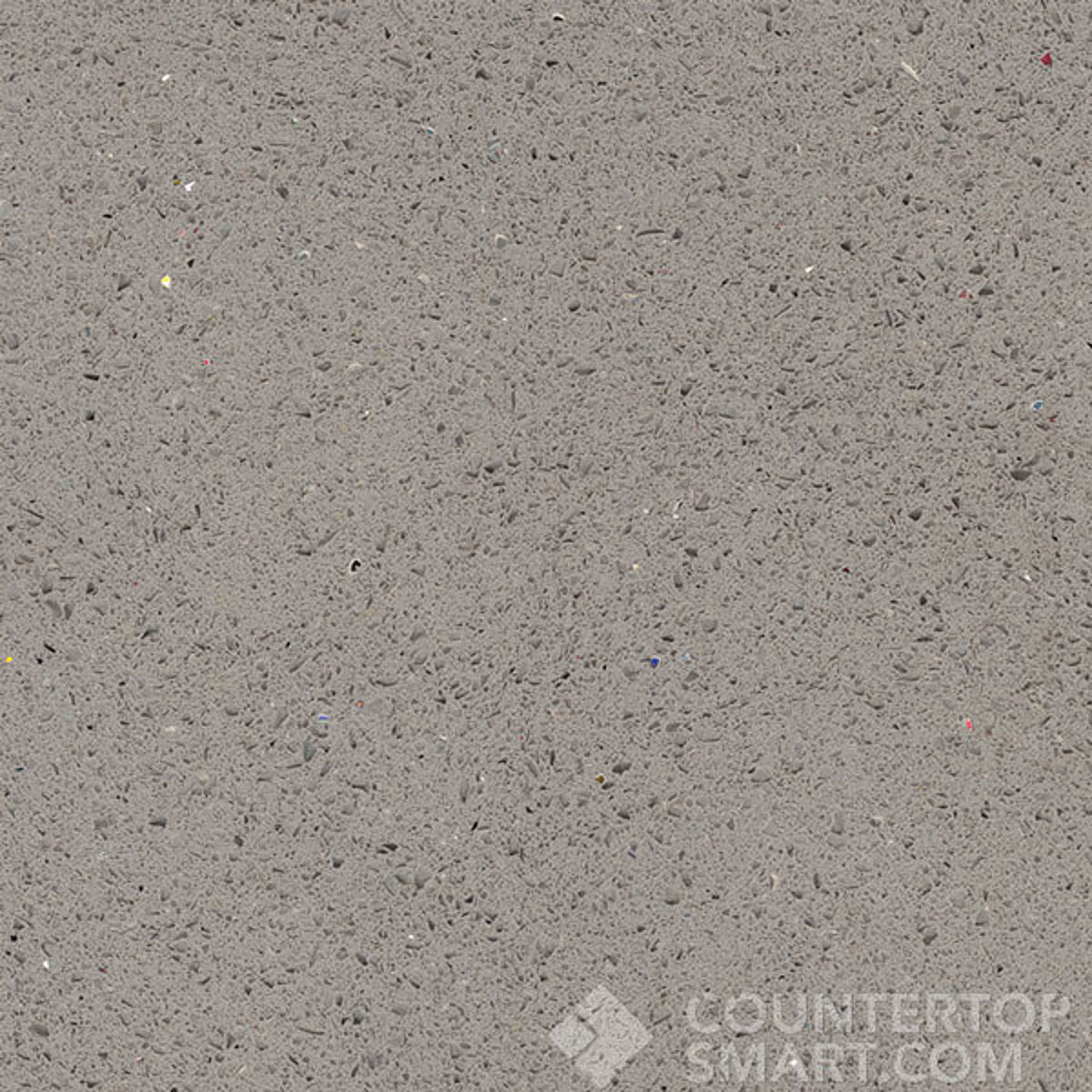 Closeup image of Viatera Lunar Ice Quartz countertop slab