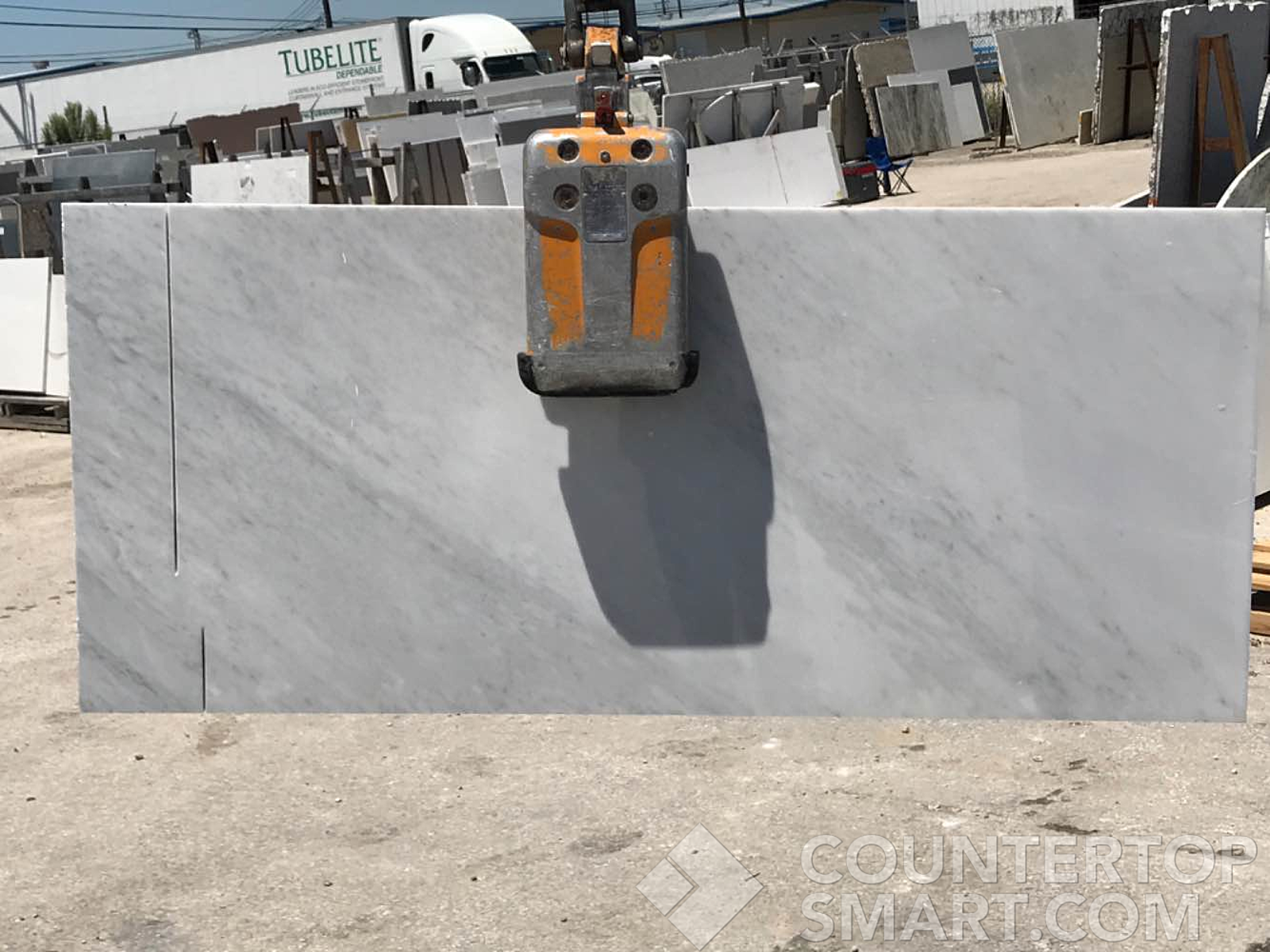 Full image of Carrara Marble countertop slab