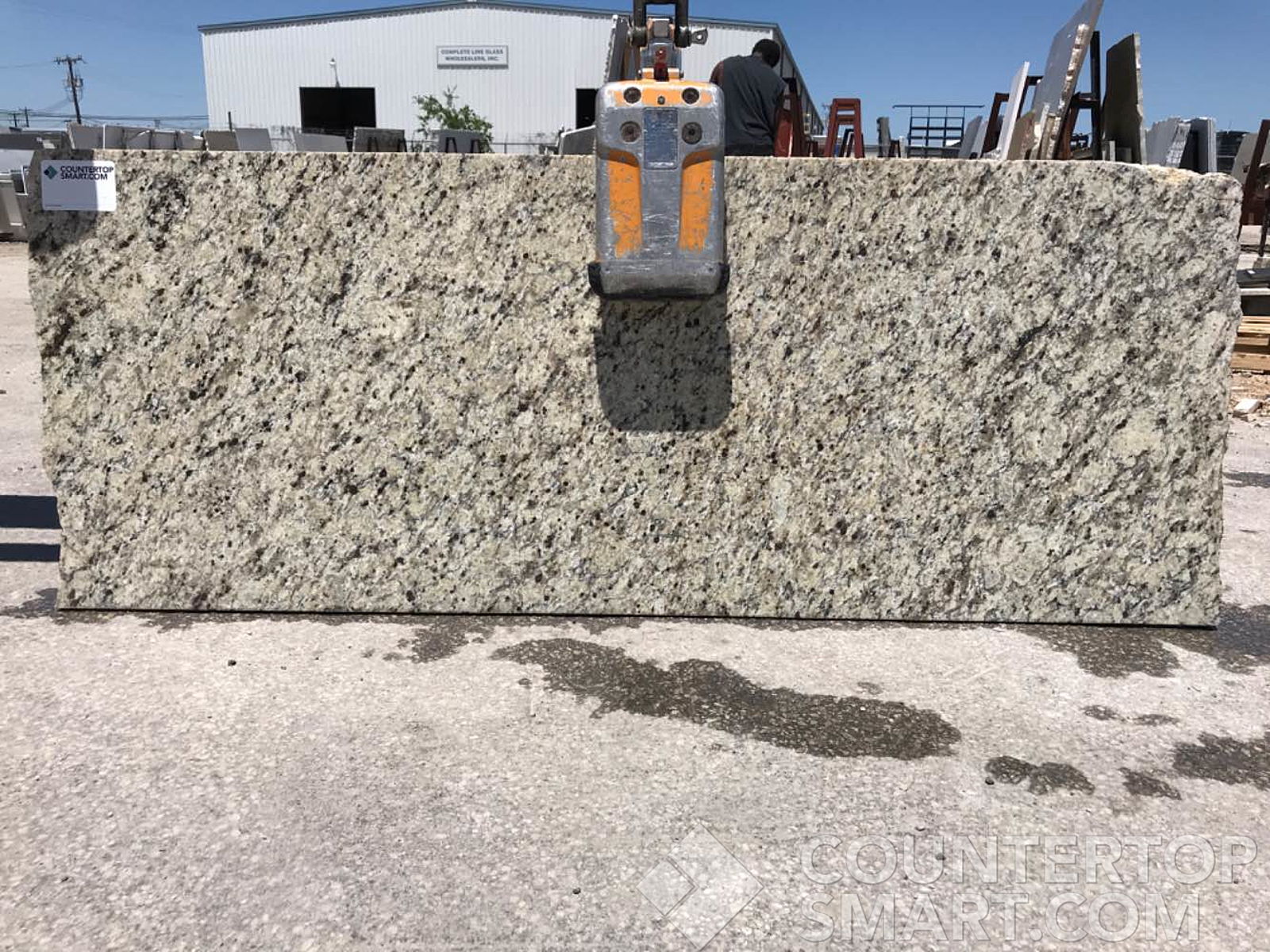 Full image of Santa Cecilia Brown Granite countertop slab