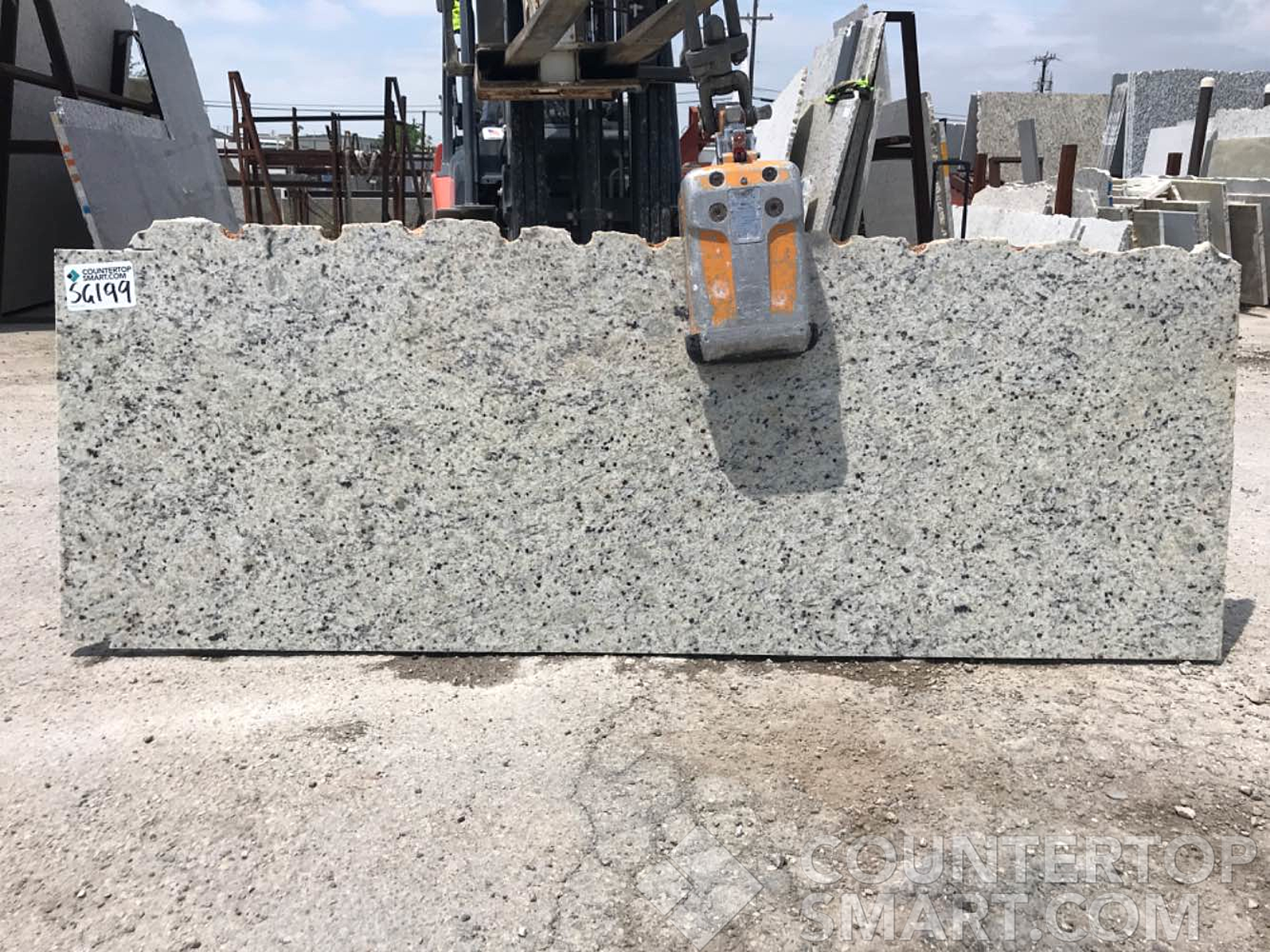 Full image of Giallo Fiesta Grey Granite countertop slab