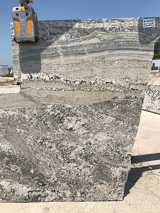 Full image of Monte Cristo Grey Granite countertop slab