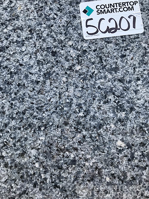 Closeup image of Azul Platino Granite countertop slab