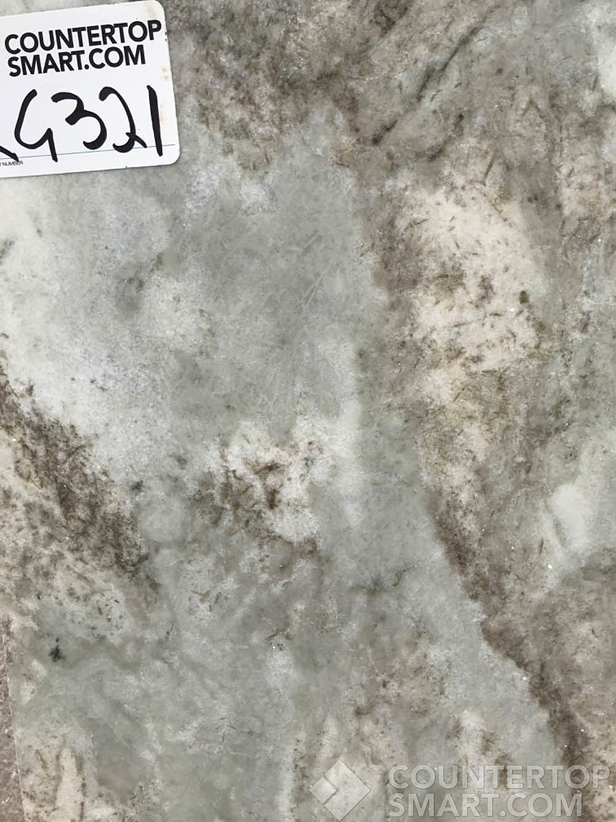 Closeup image of Fantasy Brown Granite countertop slab