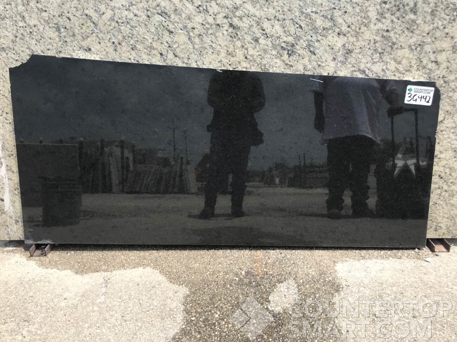 Full image of Black Pearl Granite countertop slab
