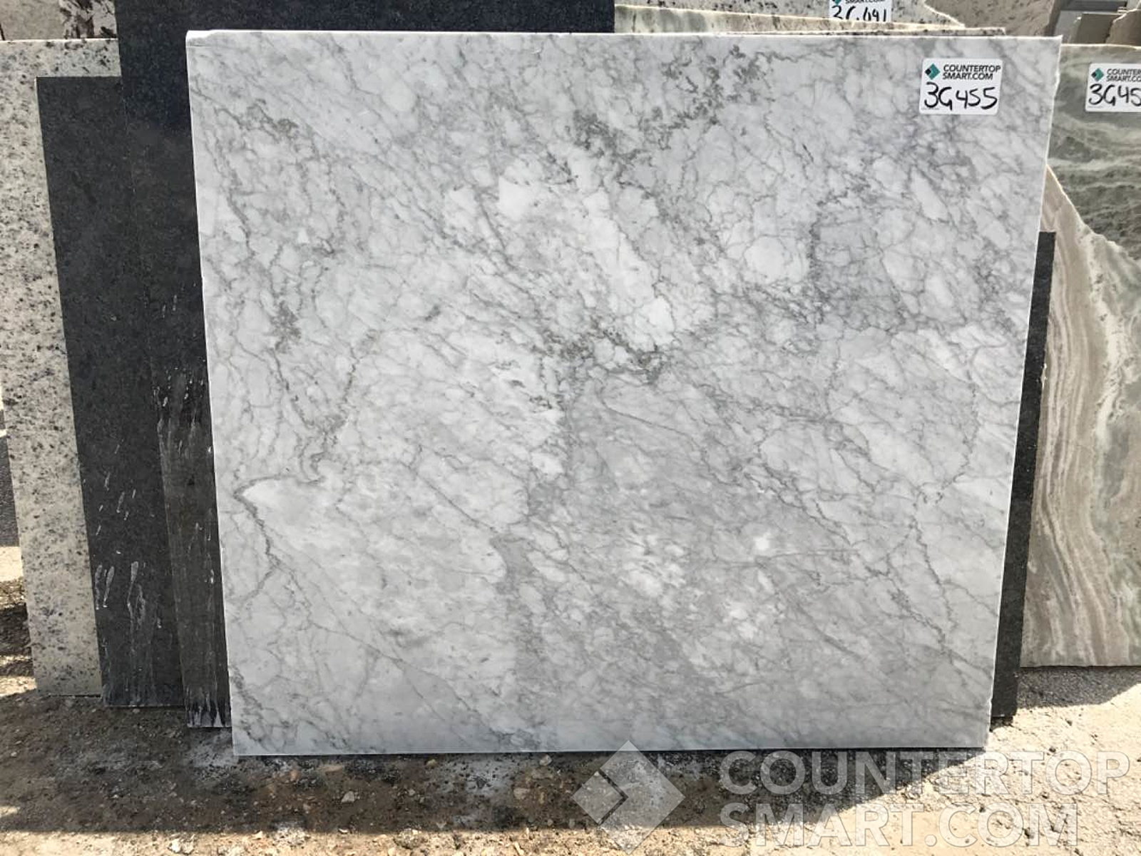 Full image of Carrara Marble countertop slab