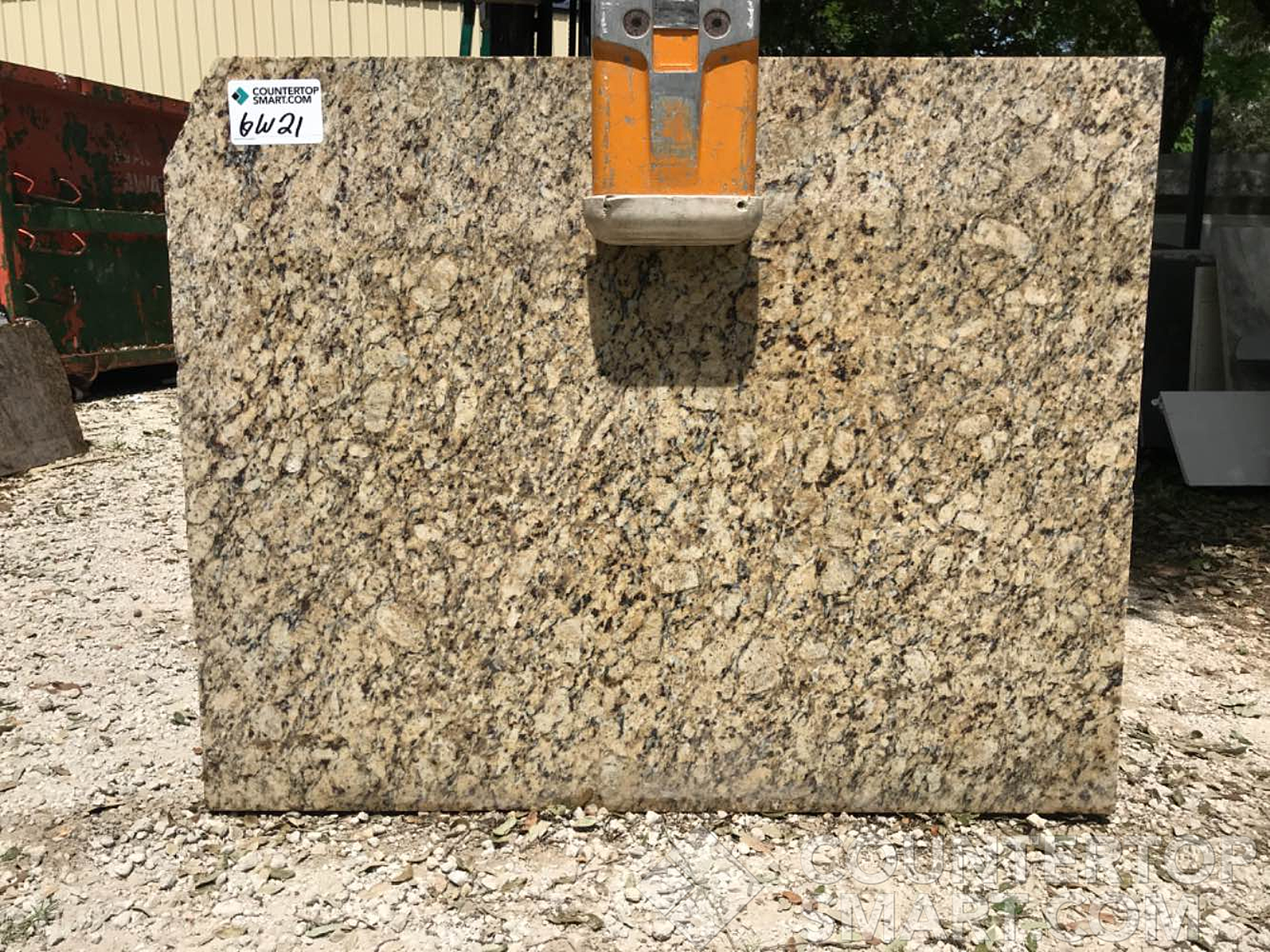 Full image of Santa Cecilia Brown Granite countertop slab