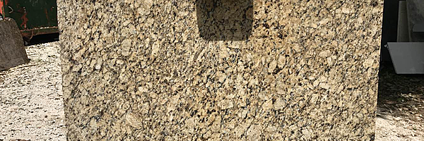 Full image of Santa Cecilia Brown Granite countertop slab