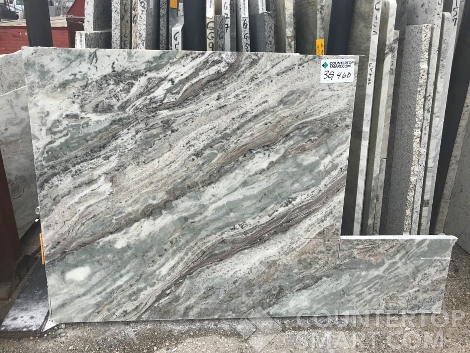 Full image of Fantasy Brown Granite countertop slab