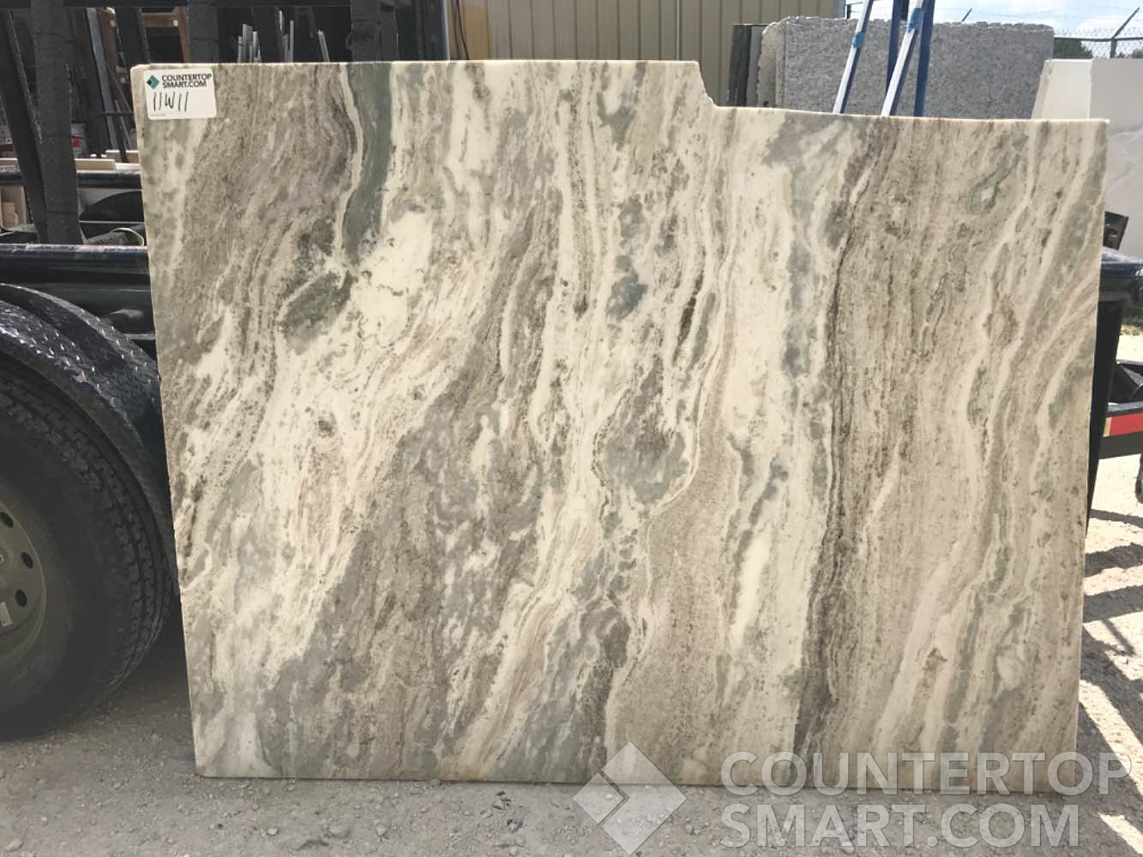 Full image of Fantasy Brown Granite countertop slab